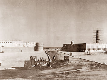 The Rayyan Road under construction