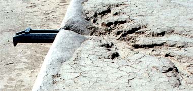 Provision for shedding water from a simple roof