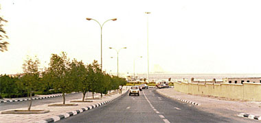 A road linking to the Corniche