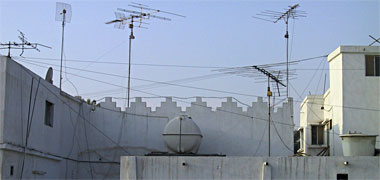 Roofscape with wires