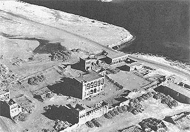 An aerial view from the south-west of part of the complex of Sheikh Abdullah bin Jassim – with permission from ?salat? on Flickr