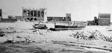 The complex of Sheikh Abdullah bin Jassim at feriq al-Salata viewed from the north-east