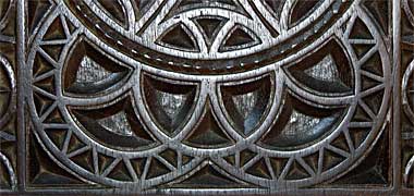Carved wood detail