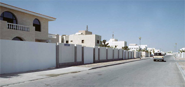 A view within the Senior Staff housing area