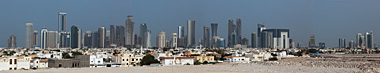 A view from the high ground north-west of the New District of Doha