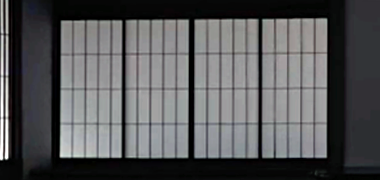 A shoji screen with vertically oriented sub-divisions – image developed from a video on Japanese aesthetics