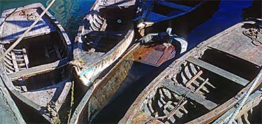 Small boats in the harbour