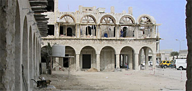 The new version of the suq under construction