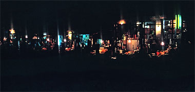 Part of the suq at night