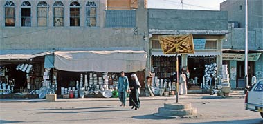 Traffic police stand, March 1972