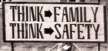 Sign at an entrance to a building site