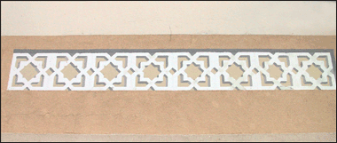 Trompe l'oeil painting on wall