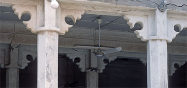 The head of a column at Umm Salal Muhammad, 1986