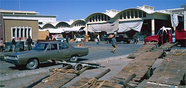 Looking north-west towards the vegetable suq in March 1972
