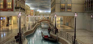 A Venetian-styled mall