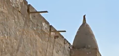 The head of the mihrab of the mosque at Waab al-Mushrab - permission requested from _bosaleh on Instagram