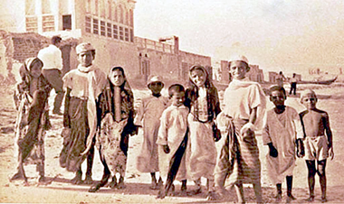 An early view north along the old Wakra foreshore – with the permission of Hassan al-Mazroey