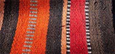 The pattern of a piece of tent wall lining material