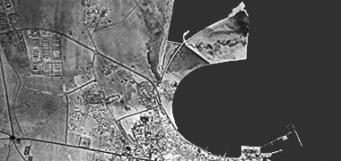 A view of the bunds creating the beginnings of the NDOD