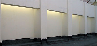 A reconstructed badgheer on a roof terrace